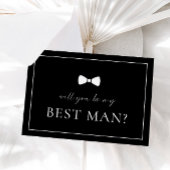 Black Best Man Proposal Kaart