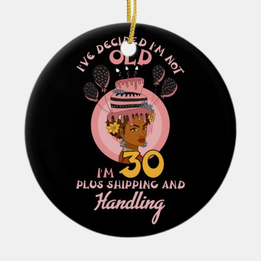Black Betty Birthday Boop Motivatie I_ve Decide Keramisch Ornament (Voorkant)