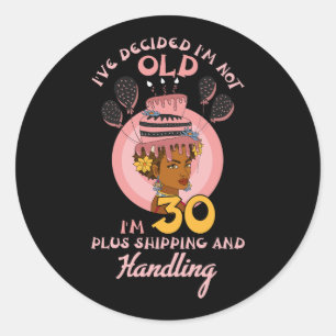 Black Betty Birthday Boop Motivatie I_ve Decide Ronde Sticker