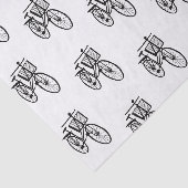 Black Bicycle Silhouette Tissuepapier (Detail)