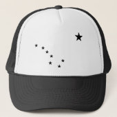 Black Big Dipper Stars Trucker Pet (Voorkant)