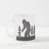Black Big Foot Sasquatch Yeti Swamp Ape Cryptid Matglas Koffiemok (Links)