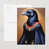 Black Bird Art Briefkaart (Voorkant / Achterkant)
