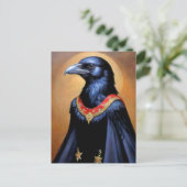Black Bird Art Briefkaart (Staand voorkant)