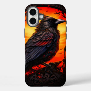Black Bird Art Telefoonhoes iPhone 16 Plus Hoesje