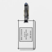 Black Bird Bagagelabel (Achterkant verticaal)