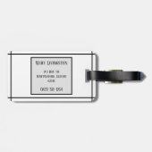 Black Bird Bagagelabel (Achterkant horizontaal)