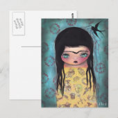 Black Bird Briefkaart (Voorkant / Achterkant)