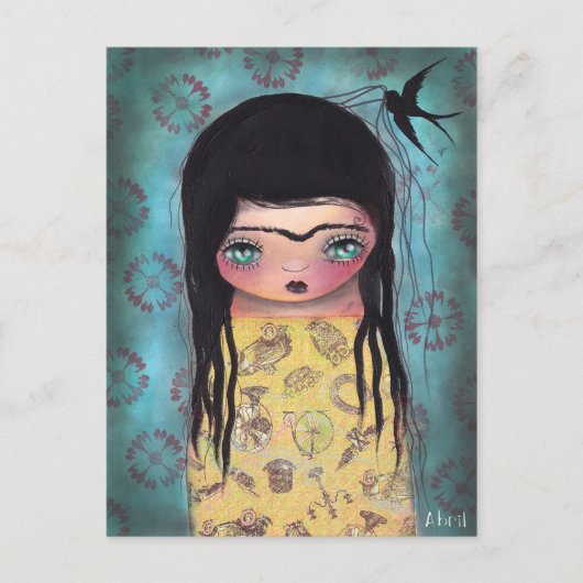 Black Bird Briefkaart (Voorkant)