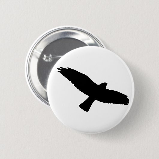 Black Bird Button (Voorkant /achterkant)