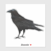 Black Bird Crow Sticker (Vel)