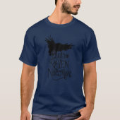 Black Bird, Crows And Ravens, Mythical Edgar Allan T-shirt (Voorkant)