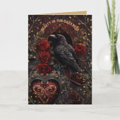 Black Bird Gothic Beauty beroemd gemaakt door Dark Kaart (Voorkant)