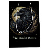 Black Bird Halloween Medium Cadeauzakje (Voorkant)