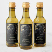 Black Bird Halloween Wijn Etiket (Flessen)