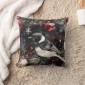 Black Bird Kerstmis Kussen (Deken)