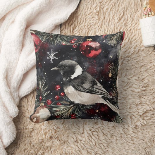 Black Bird Kerstmis Kussen (Deken)