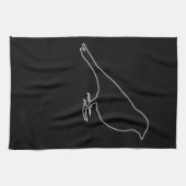 Black Bird Kitchen Towel Theedoek (Horizontaal)