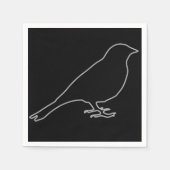 Black Bird Napkins Servetten (Voorkant)