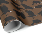 Black Bird of Raven misschien Crow Cadeaupapier (Rol Hoek)