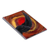 Black Bird Raven Notitieboek (Rechterzijde)