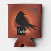 Black Bird Silhouette Sun Thunder_Cove Blikjeskoeler (Voorkant)