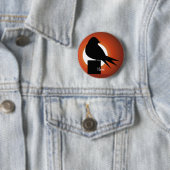 Black Bird Silhouette Sun Thunder_Cove Ronde Button 5,7 Cm (In situ)