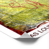 Black Bird Stop Light LOUD Poster (Hoek)