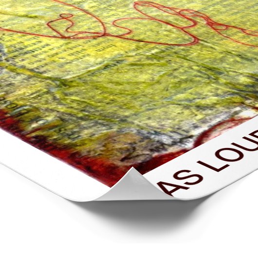 Black Bird Stop Light LOUD Poster (Hoek)