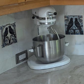 Black Birds Art Nouveau Vogel Art Deco BlackBirds Tegeltje