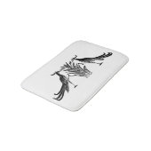Black Birds Bath Mat (Gekanteld)