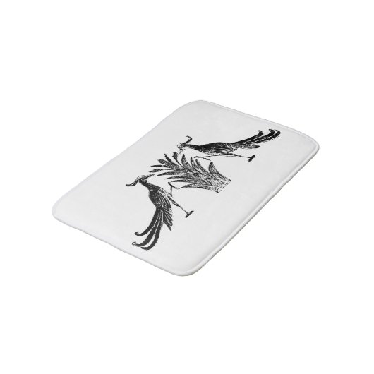 Black Birds Bath Mat (Gekanteld)