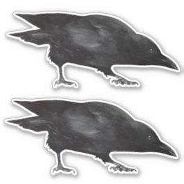 Black Birds Crow Sticker