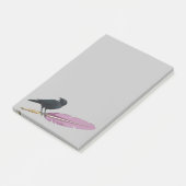 Black Birds Feather Pen Raven Post-it® Notes (Schuin)