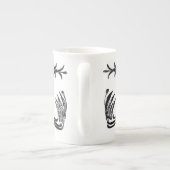 Black Birds & Reeds Bone China Mug Porselein Kop (Achterkant)