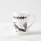 Black Birds & Reeds Bone China Mug Porselein Kop (Rechts)