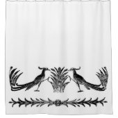 Black Birds Shower Curtain Douchegordijn (Voorkant)