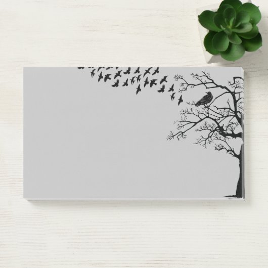 Black Birds The Ravens Sticky Post-it Notes (Kantoor)