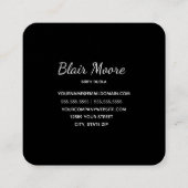 Black Birth Doula, verloskundige Zwangerschap Visi Vierkante Visitekaartje (Achterkant)