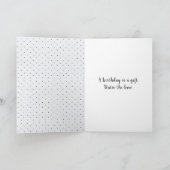 Black Birthday Bow on Pin Stippen Kaart (Binnen)