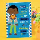 Black Birthday Boy Kaart