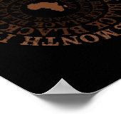 Black Black Black Black Geschiedenis Maand Poster (Hoek)