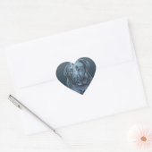 Black Black Lab Sticker Blue Dog Art-stickers (Envelop)