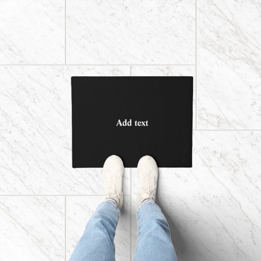 Black-black, simply elegant template, deurmat (Binnen)