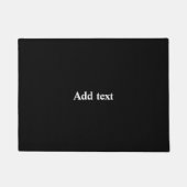 Black-black, simply elegant template, deurmat (Voorkant)