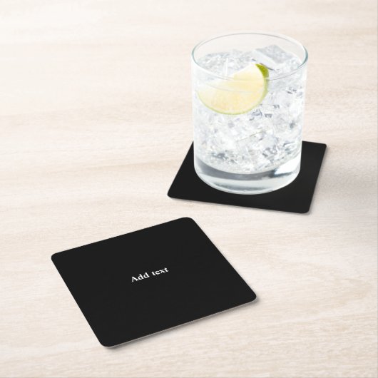 Black-black, simply elegant template, kartonnen onderzetters (Insitu)