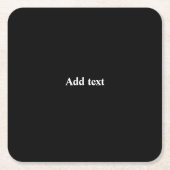 Black-black, simply elegant template, kartonnen onderzetters (Voorkant)