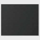 Black Blank Beige Linen Clean Fabric Texture Cadeaupapier (Vlak)