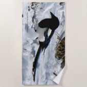 Black Bled Rocky Mountain-handdoek Strandlaken (Voorkant)