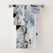 Black Bled Rocky Mountain-handdoekset Bad Handdoek (Insitu)